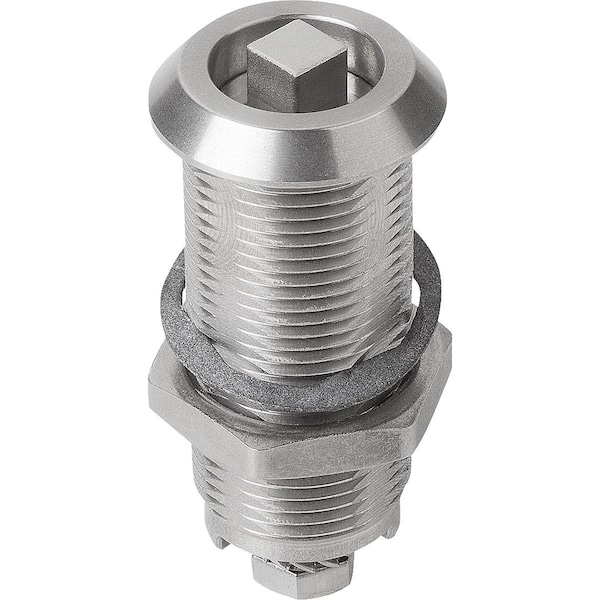 Quarter-Turn Lock Extended Housing, H=30, D=28, Stainless Steel
